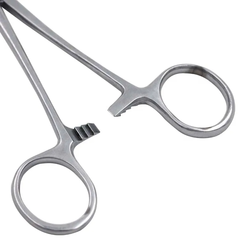 Stainless Steel 14/16/18Cm Medical Dental Surgical Needle Holder Hemostatic Forceps Clamp Straight/elbow Surgical Tool