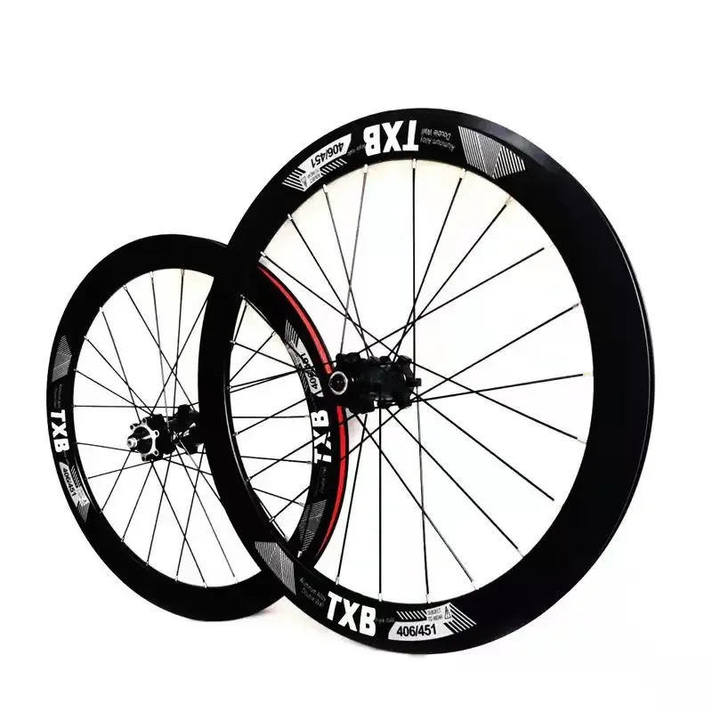 Txb High Rim Folding Bike 8/9/10/11Speed Wheelset 20 Inch 406 451 Disc V Brake Folding Bike Bicycle Wheels