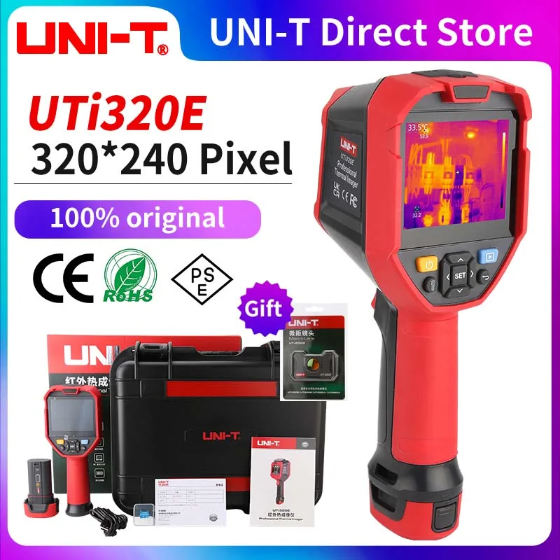 Cámara térmica infrarroja de mano, dispositivo de detección de calefacción de suelo, circuito PCB, UNI-T UTi320E UTi260E, alta resolución