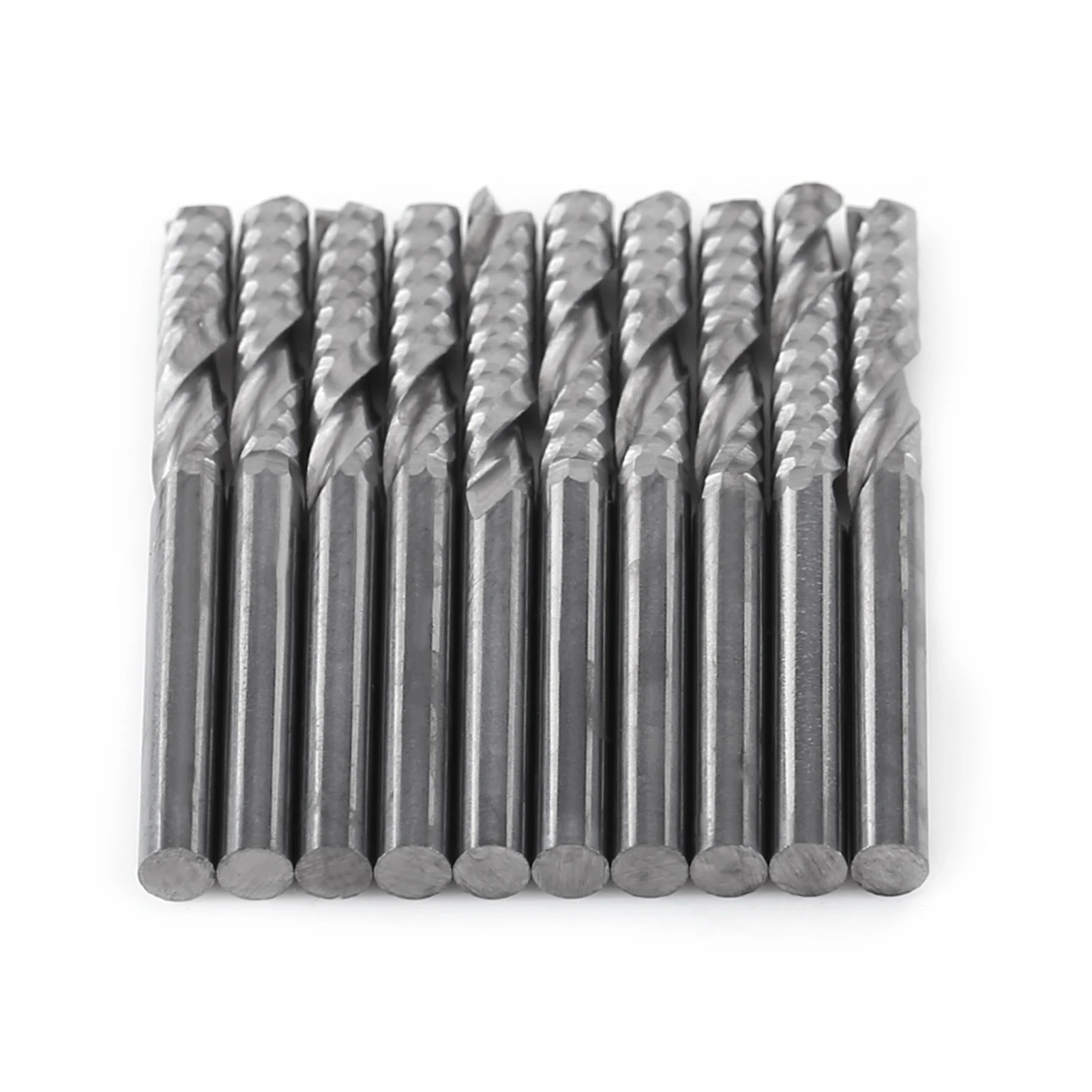 Tungsten Carbide Spiral End Mills Single Flute Milling Cutter CNC Router Bits 4mm Shank CNC Bit End Mill