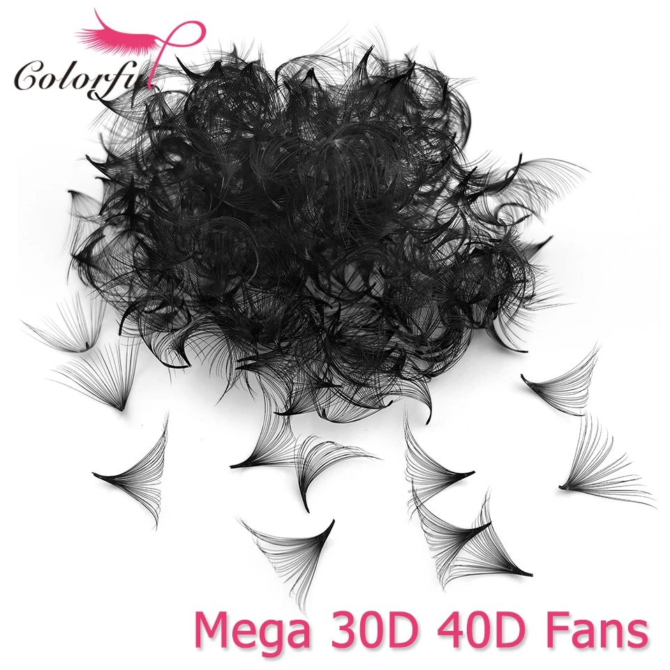 

Loose 20D 30D 40D Fans Pointy Base Russian Volume Lashes Rapid Mega Fan Promade Volume Fans Narrow Thin Stem Eyelash Extensions