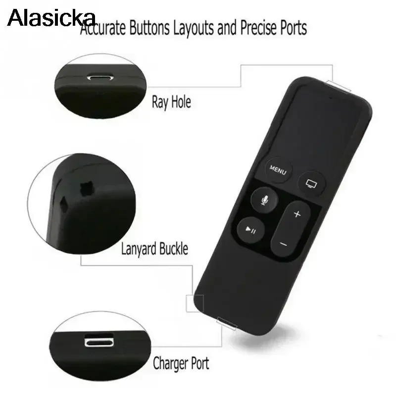 Apple TV 4 Remote Control Case Home Storage Protective Case Apple TV Remote Control Silicone Dust Cover