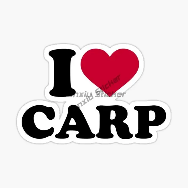 

I love CARP FISHING Creative Car Sticker Vinyl Self-adhesive Decorative Laptops Fishing Boxes Etc Decal