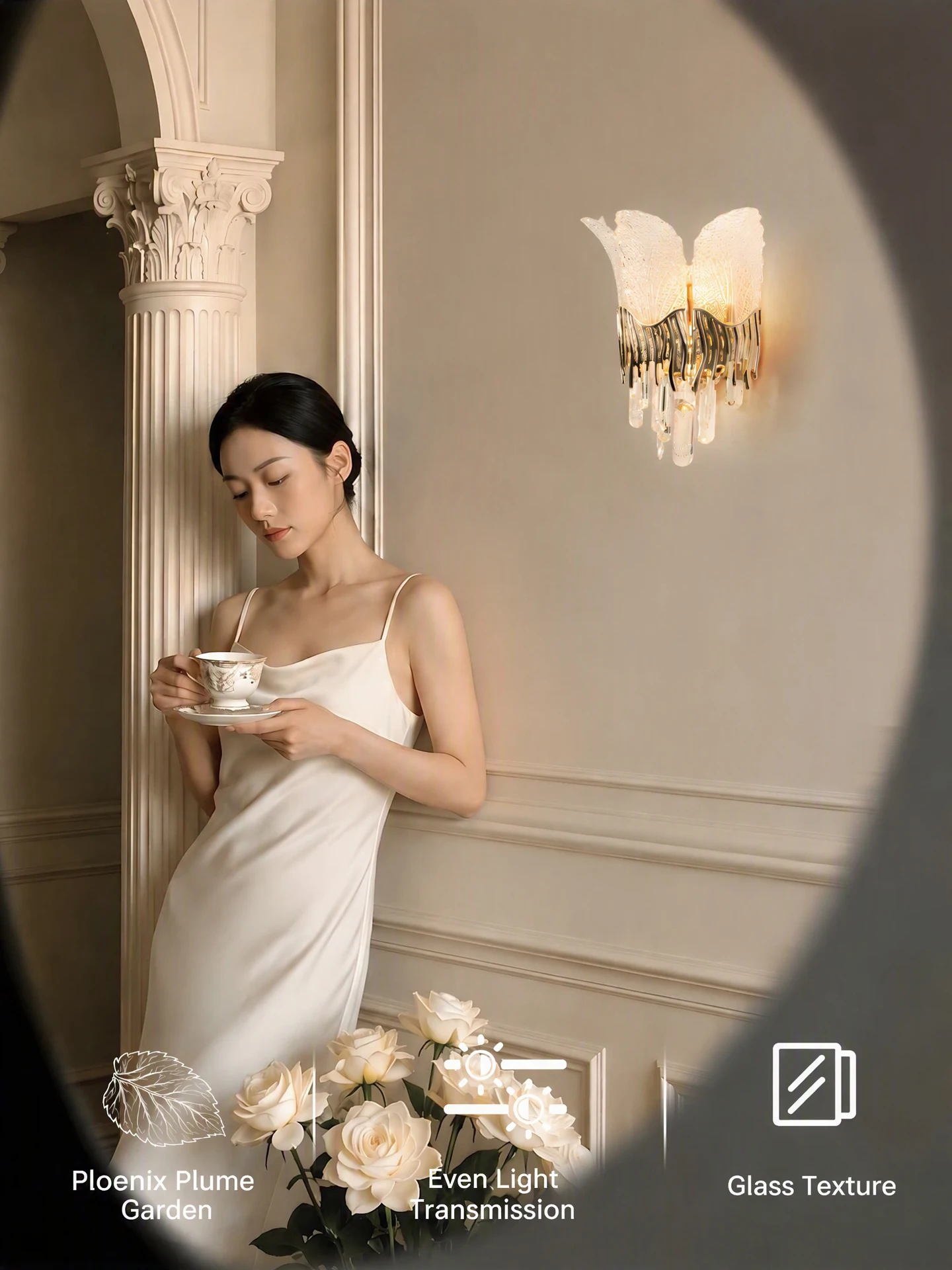 Designer Angel Wing Crystal Wall Lamp Gold Metal Clear K9 Crystal LED Wall Sconce For Bedroom TV Wall Corridor Home Lighting