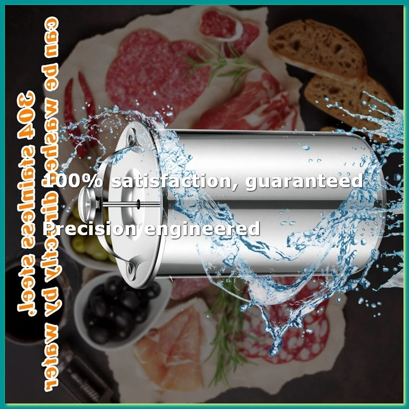 Meat Maker Stainless Steel Ham Maker with Thermometer Sandwich DeliMeat Bacon Ham Maker for Making-A07G