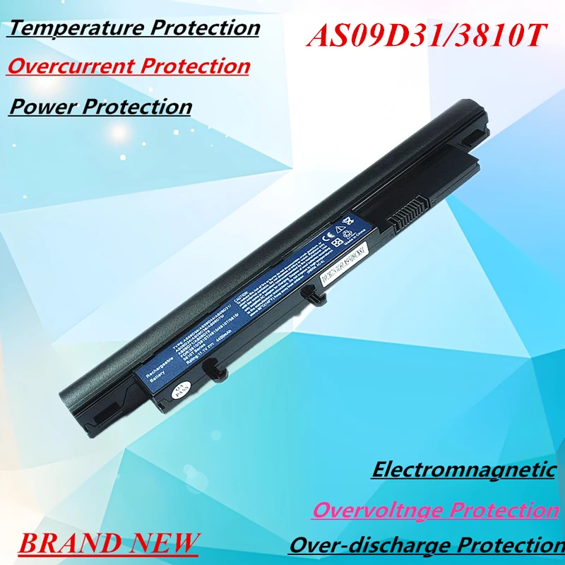 New 3810T AS09D34 AS09D31 Laptop Battery for Acer Aspire 5810T 5810TG 5810TZ 3810T 3810TZ 4810T 4810TG 4810TZ