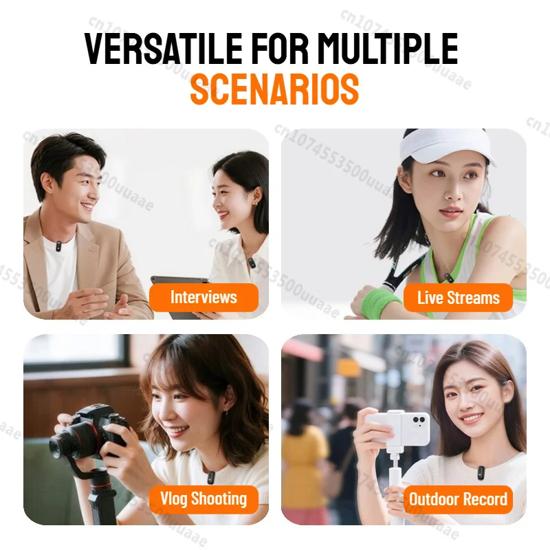 Bezprzewodowy mikrofon krawatowy Monster N10 PRO do iPhone 7-17 iOS/Android Type-C, do transmisji na żywo, nagrywania gier, wywiadów i vlogów