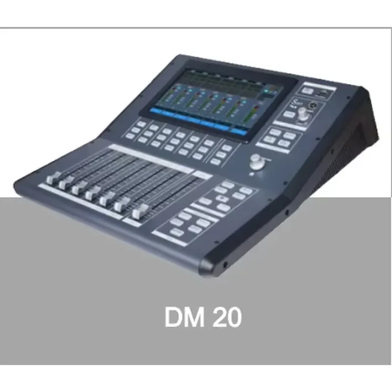 DM20 Digital Mixer, Built-in Multi-effects, OTG Recording, 5 Scene Presets+48V Phantom Power for Live Stage and Conference