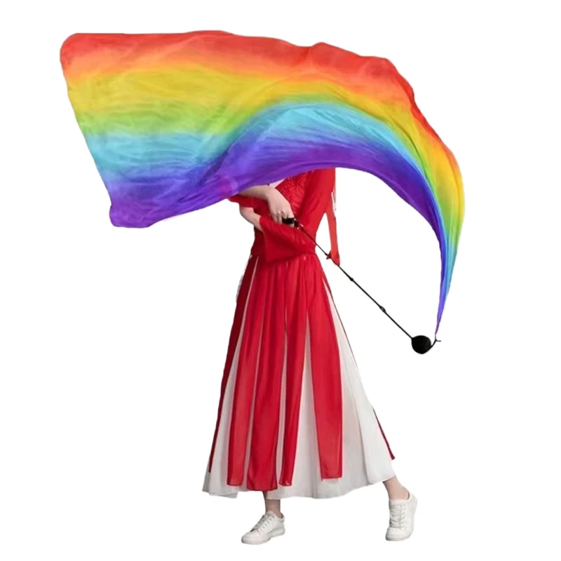 حجاب حريري تقليد مع سلسلة بوي كرات رميها لتايلاند/الهند/العربية للنساء ملحقات الرقص الشرقي دعائم عروض المسرح #3