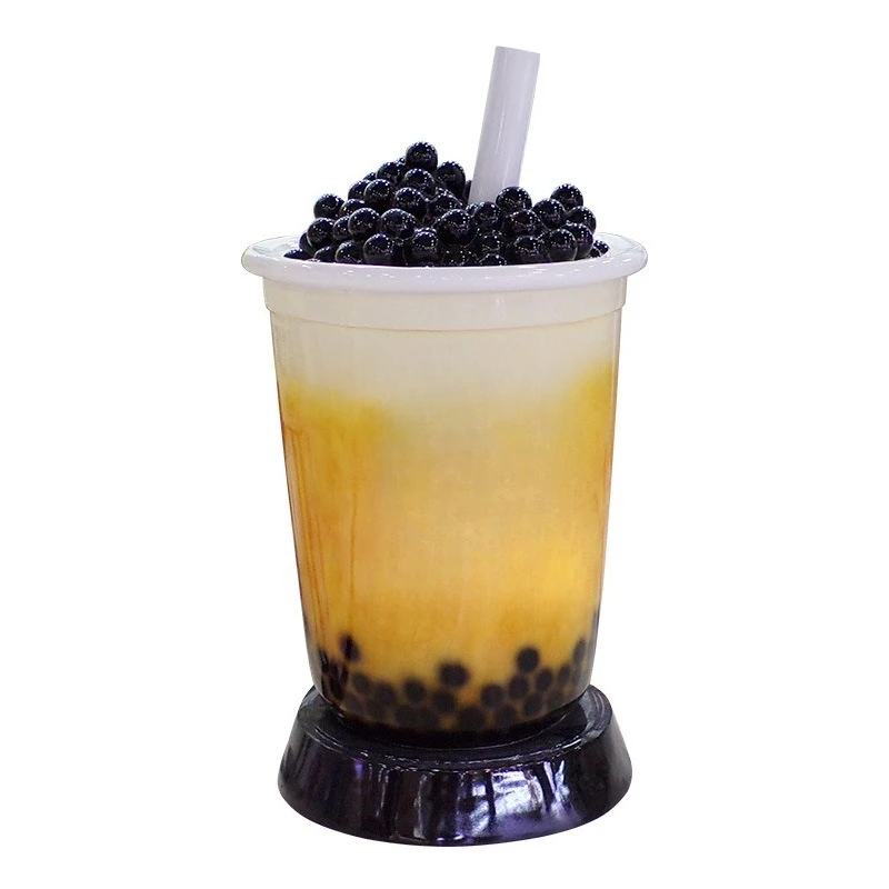 

Simulation milk tea cup coffee cup model door sculpture ornament FRP outdoor luminous Internet celebrity beverage shop