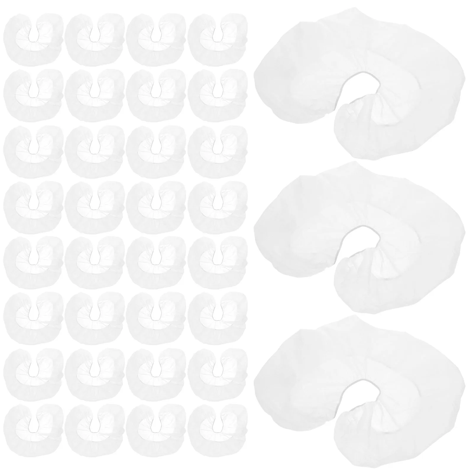 

100Pcs Disposable Face Pillow Covers Breathable Non-Stick Massage Headrest Mats for Spa Tattoo Shop Hospital Use