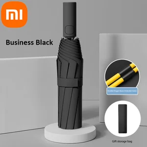 Xiaomi 24 bone solid color automatic umbrella folding light large outdoor format uv protection UV automatic umbrella 8 MAIN SALES GUARD RAIN XIAOMI - №6