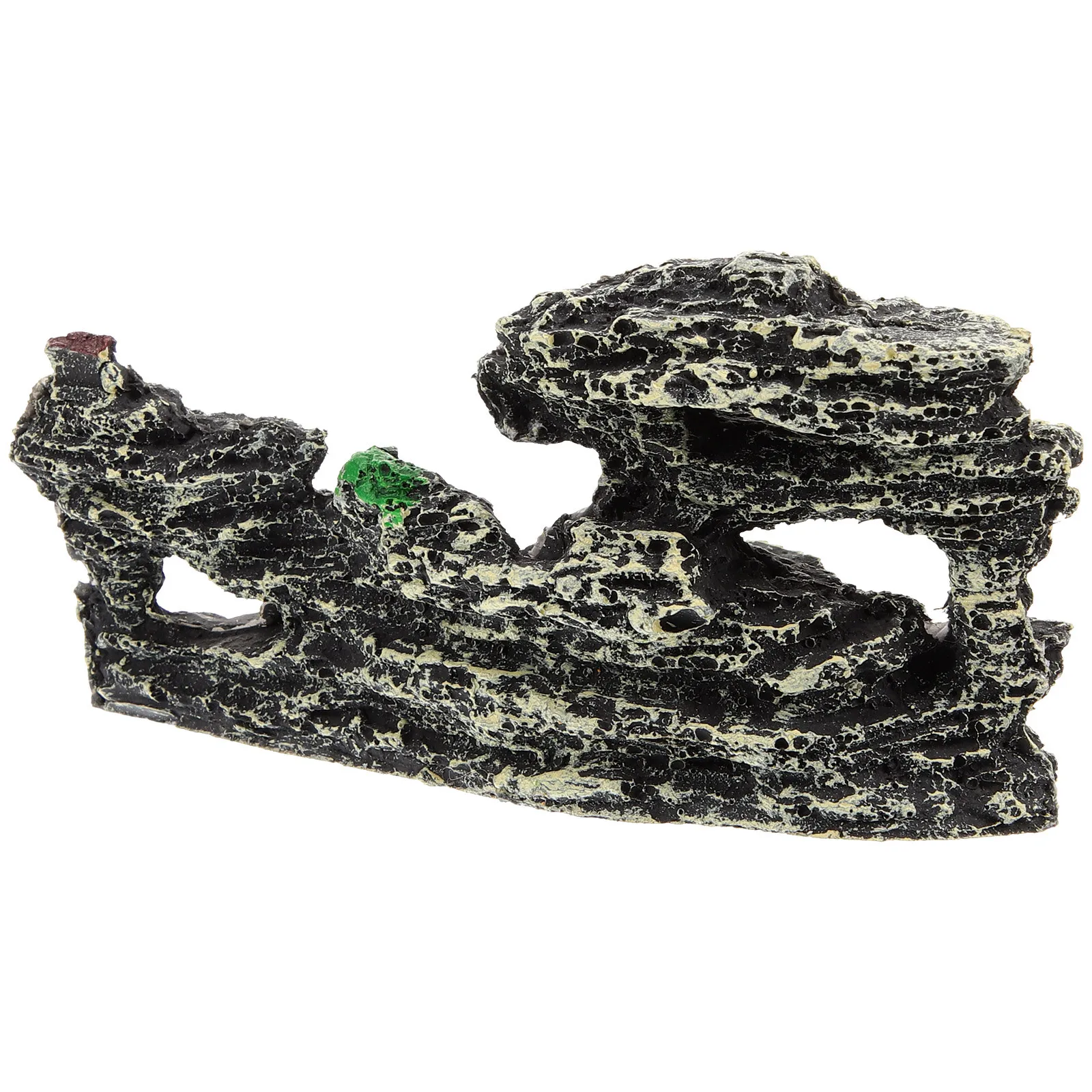 

BESPORTBLE Aquarium Rockery Model Fish Tank Decor Resin Mountain Cave for Shrimp Hide and Tank Decoration