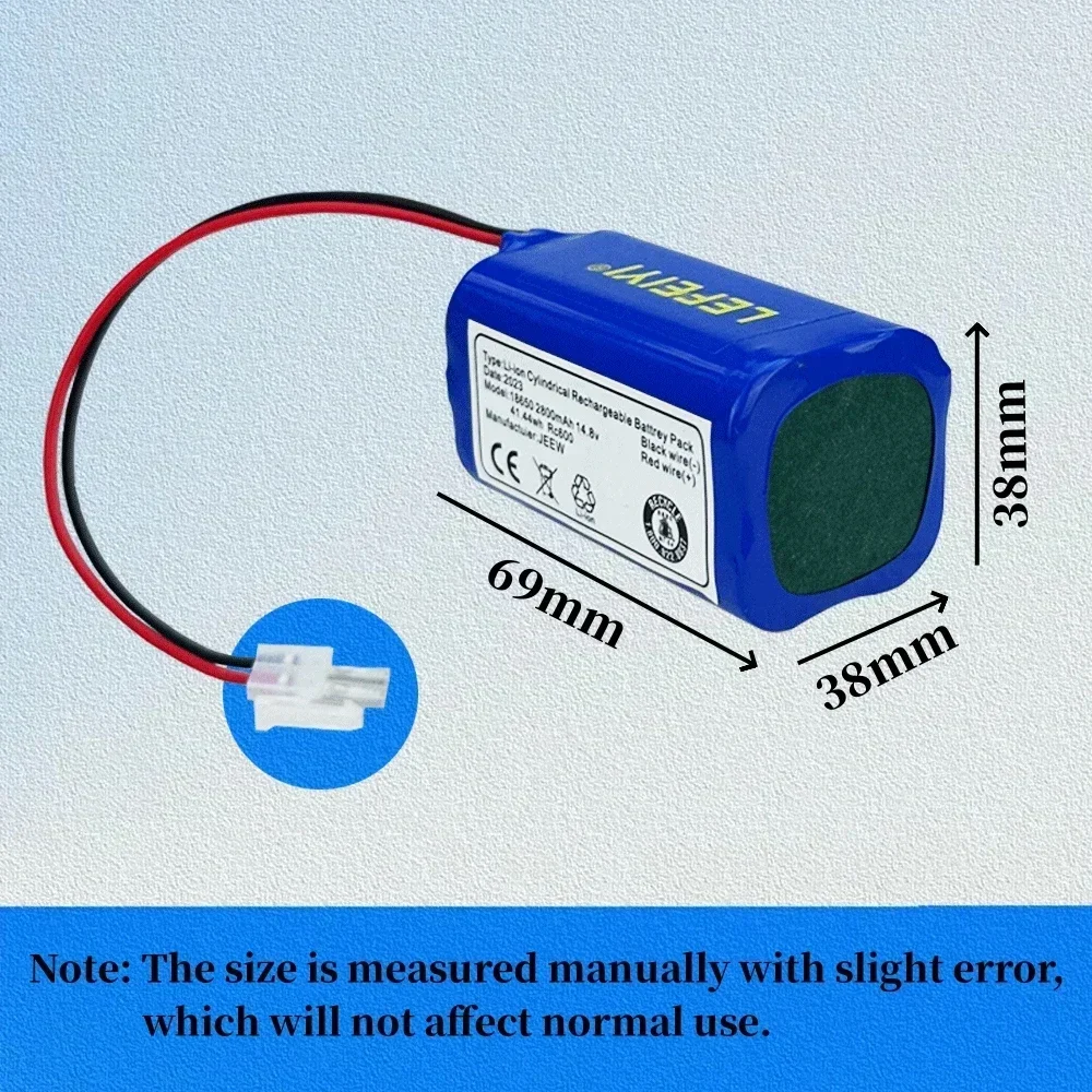 14.8V 2800mAh Batteria Lipo ricaricabile 18650 per accessori per aspirapolvere robot per Chuwi ilife A4 A4s A6 batteria ILIFE 2S