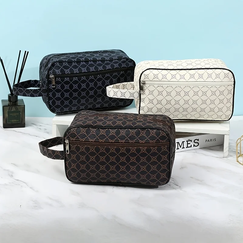 Men's Vintage Style Portable Bag Clutch High Quality PU Leather Clutch Bag Waist Bag Fashion Casual Travel Storage Bag
