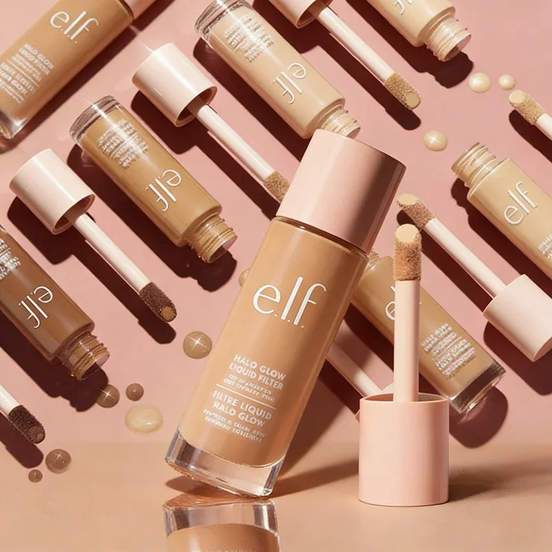 Moda halo brilho elf maquiagem filtro líquido iluminador base iluminando primer corretivo hidratação maquiagem base beleza cosméticos