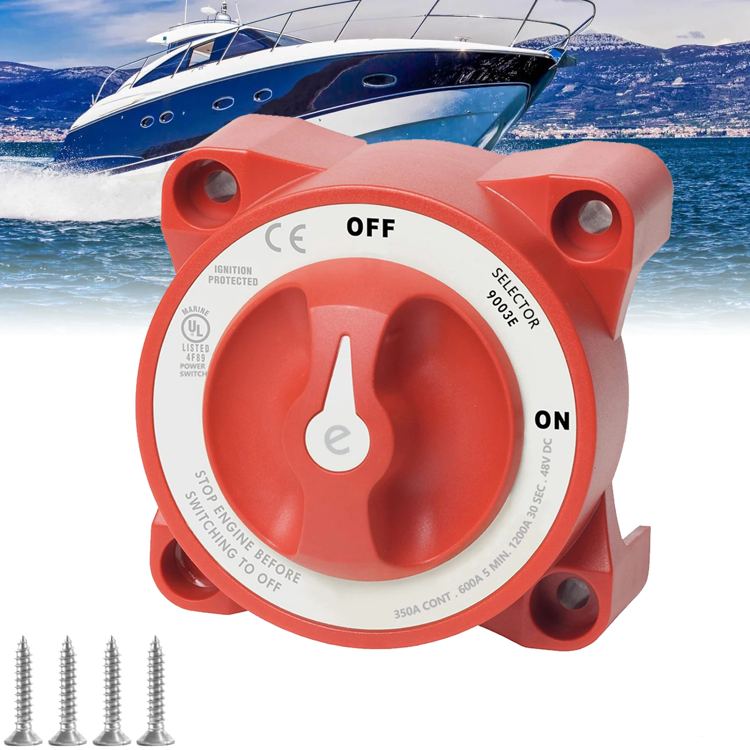 2 Position 48V 350 Ampere E-Serie wasserdichte zünd geschützte Marine Boot Batterie Trenn schalter