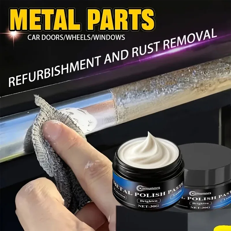 Metal Polish and Chrome Restorer, Removes Rust, Oxidation and Water Stains, Restores Shine to Faucets, Showerheads and Metal Sur