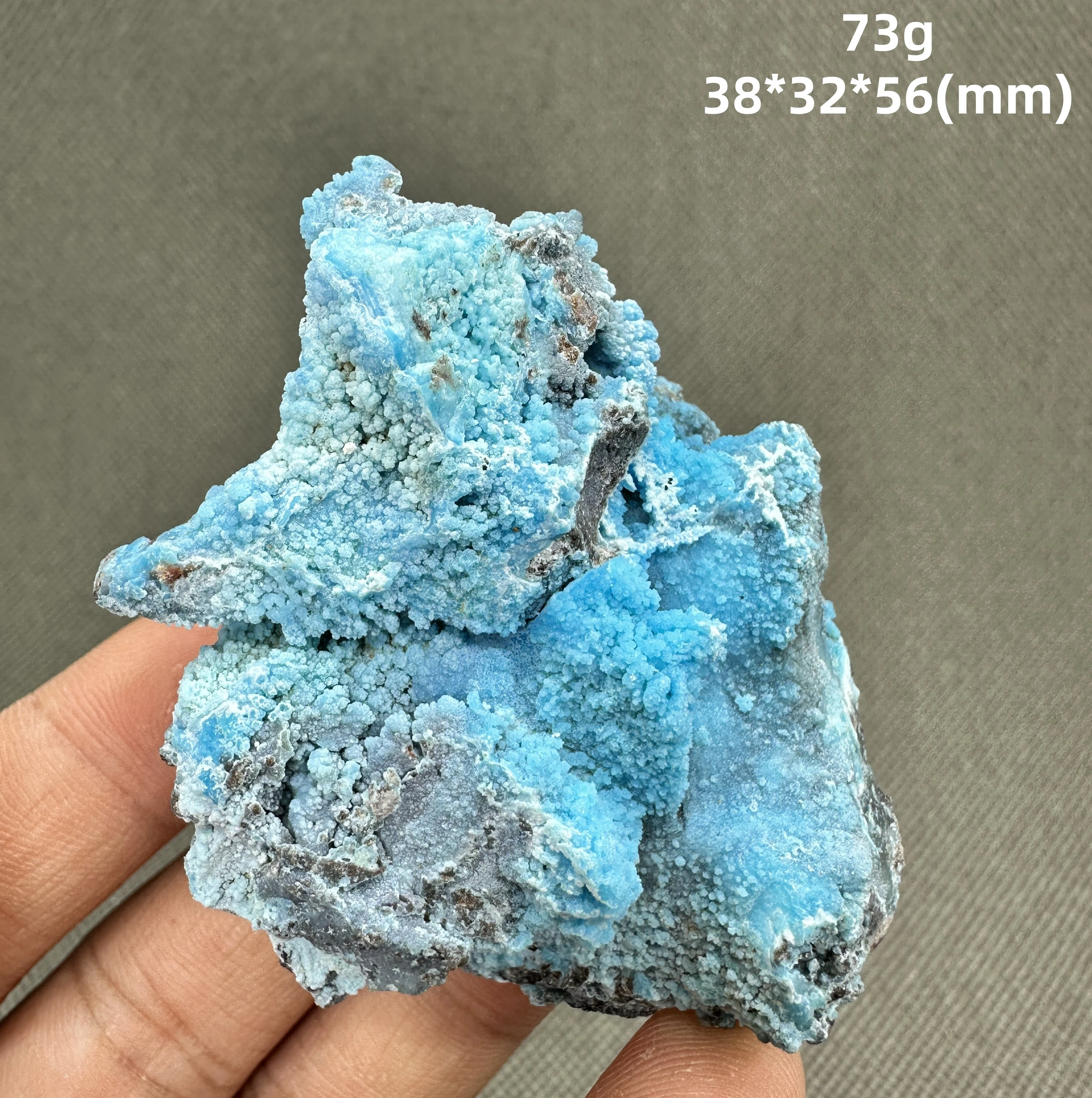 

73 g Natural gibbsite mineral specimen + healing quartz crystals and stones rock gemstone