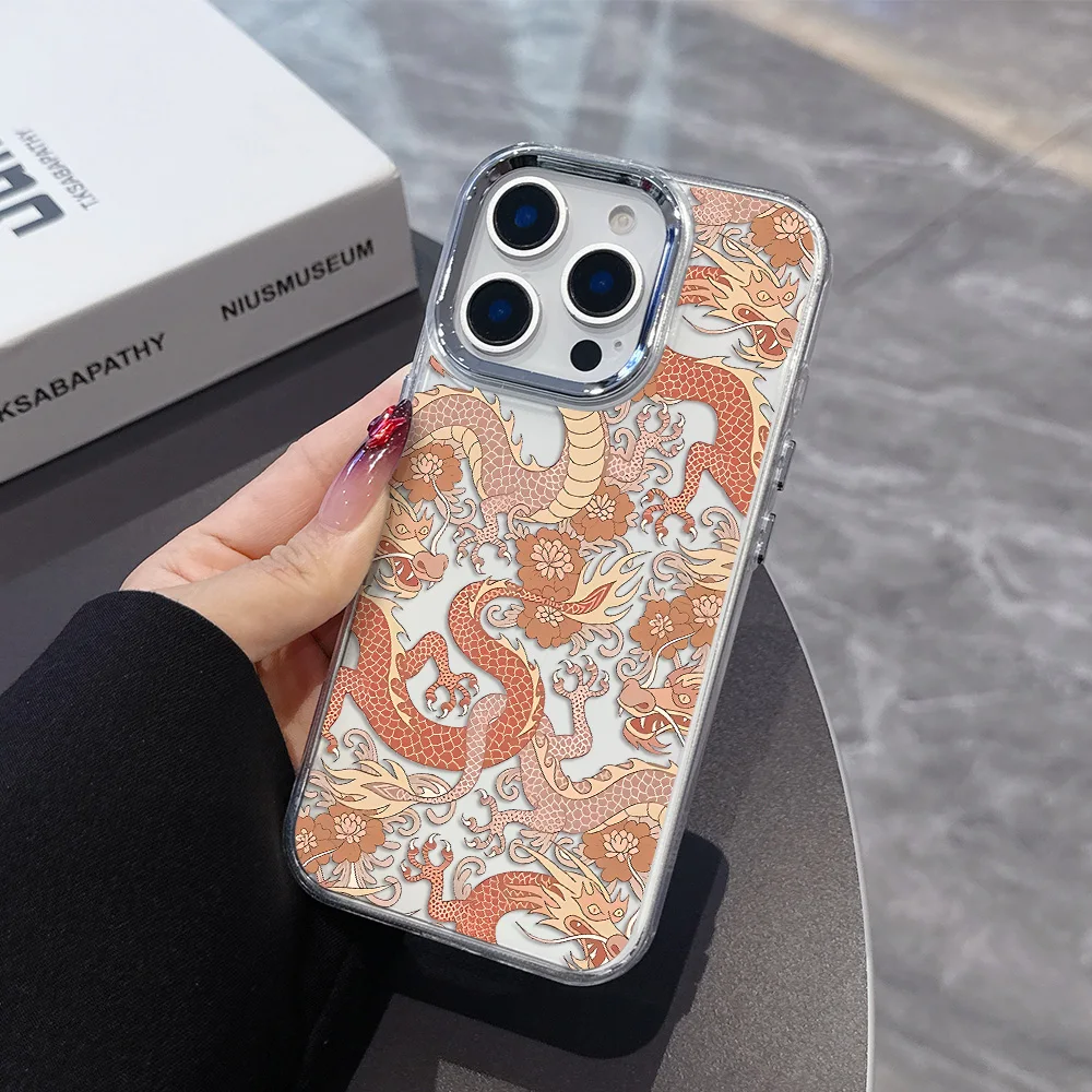 الاتجاه الأزياء الكرتون لطيف التنين الصيني حالة الهاتف ل Xiaomi Mi 15 14T 14 12T 11T لايت Poco X7 X6 F5 F6 X5 GT Pro 4G 5G غطاء