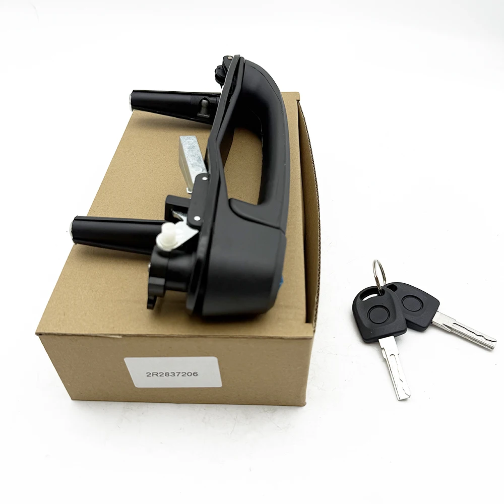 Left Driver Side Exterior Door Handle OE 2R2837206 With Lock Cylinder 2 Keys For VW Constellation Heavy Truck Made After 2006