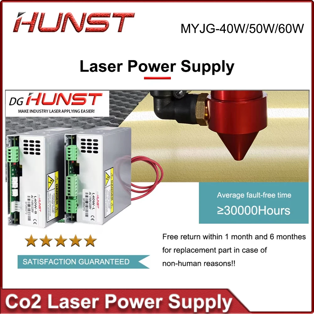 Zasilacz laserowy CO2 HUNST MY – Laser Power Supply 60W recenzja i cena