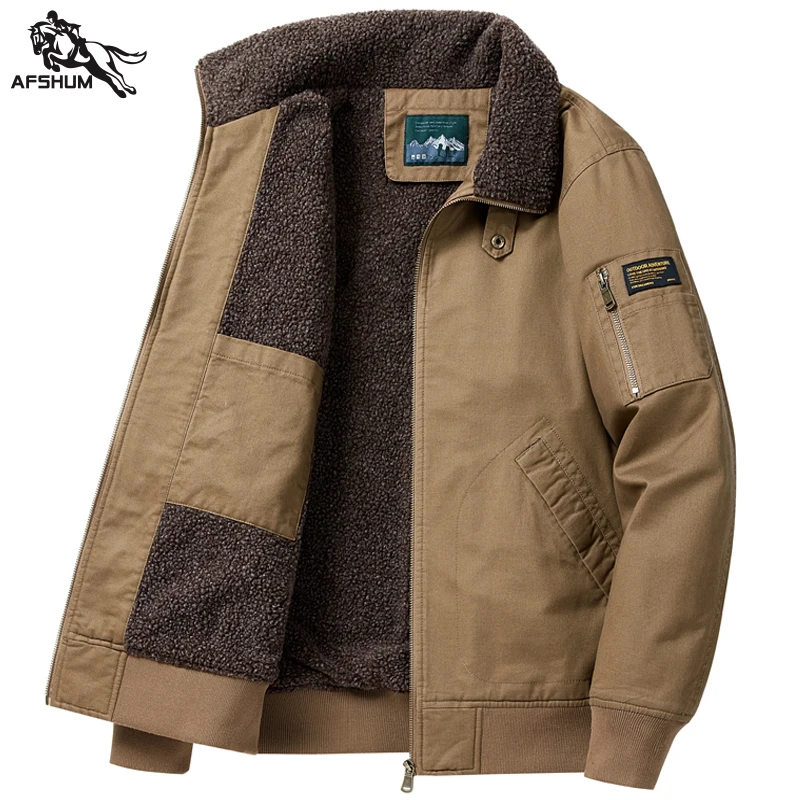 

mens Parka Spring autumn New men jacket Flip collar fleece Jackets Youth casual coat Men's business coats size M-4XL 5XL 8910