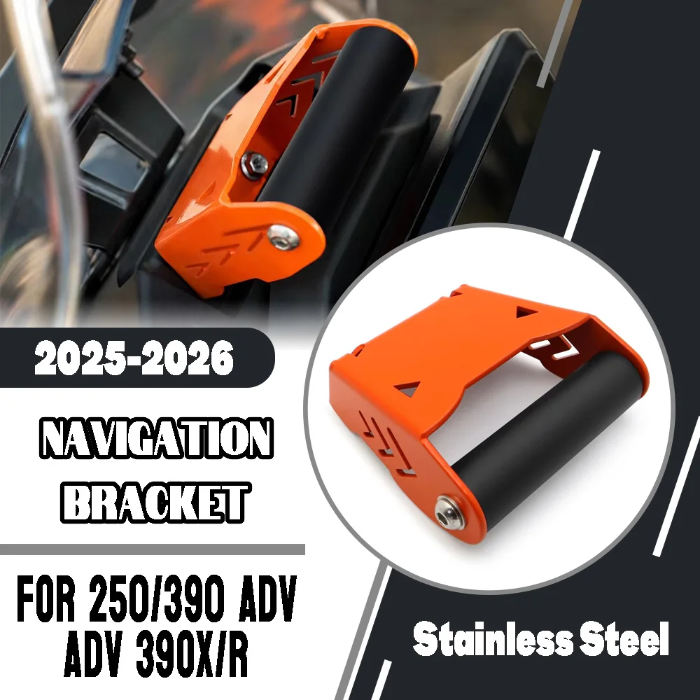 For KTM 390 ADVENTURE X 390 Adventure R 250ADV adv 2025-2026 Motorcycle GPS Phone Holder Stand Navigation Bracket Modified Parts
