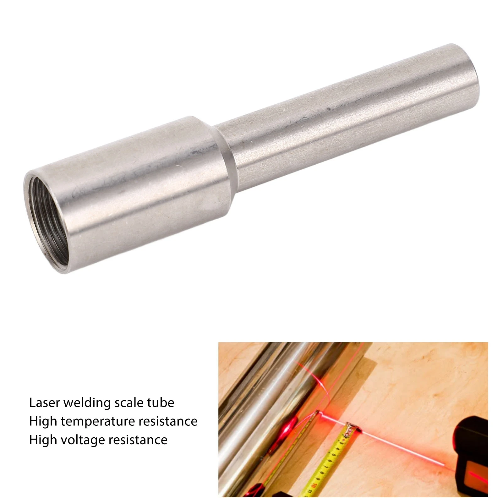 Laser Welded Graduated Tube Stainless Steel High Accuracy Precise Calibration Portable Handheld Metal Scale Tube 80mm