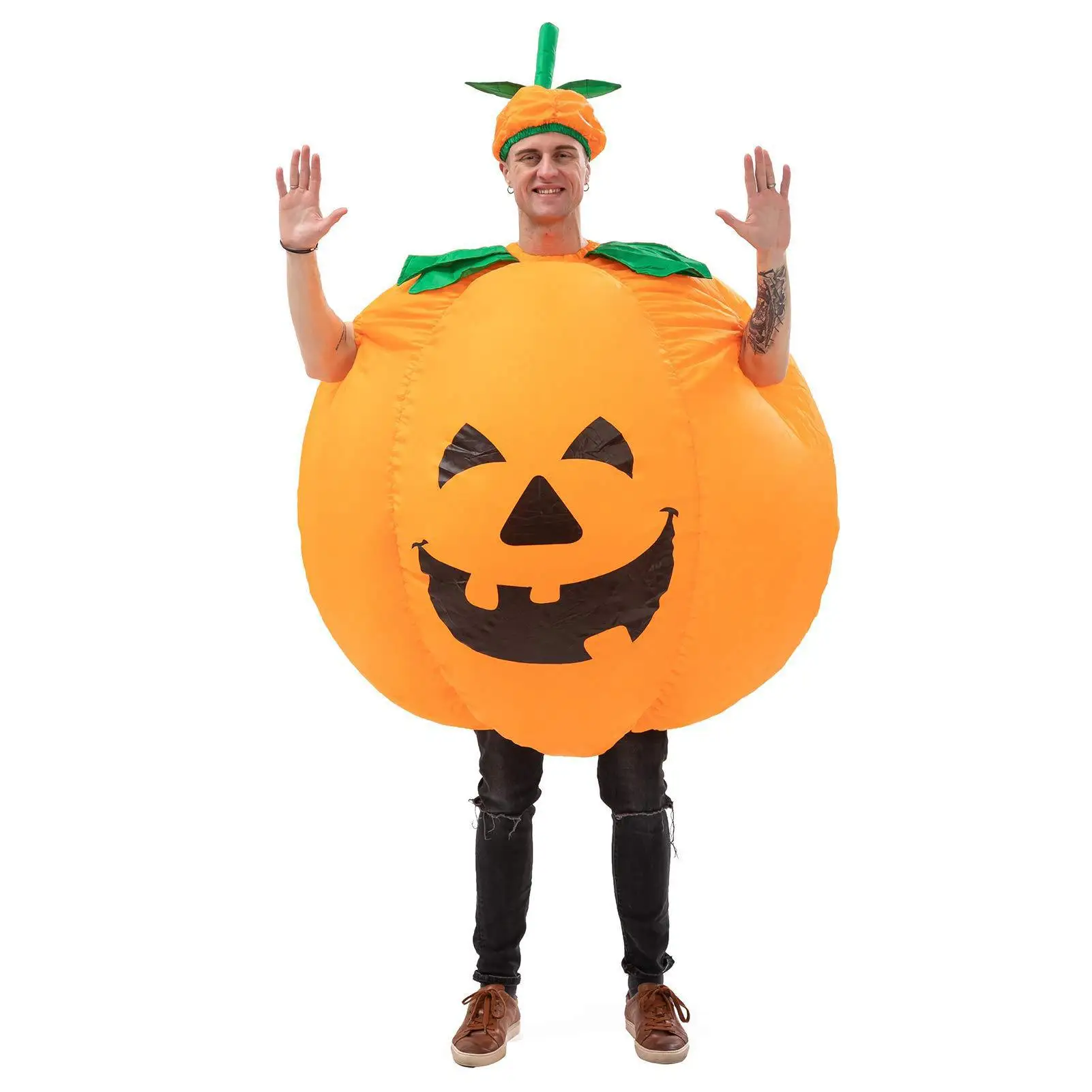 Fantasias Infláveis de Abóbora para o Festival da Colheita, Roupas Infláveis para Festa de Halloween, Fantasia de Cosplay, Adereços Engraçados para Apresentações