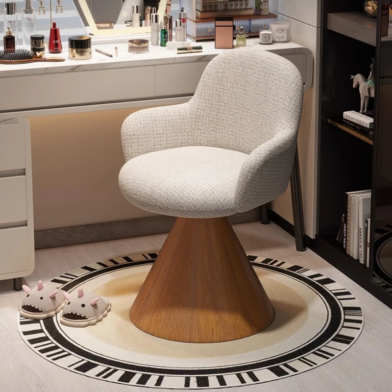 

Современный высококачественный стул для макияжа в спальню, креативный, комфортный, с поддержкой спины, домашняя мебель, табурет в кремовом стиле