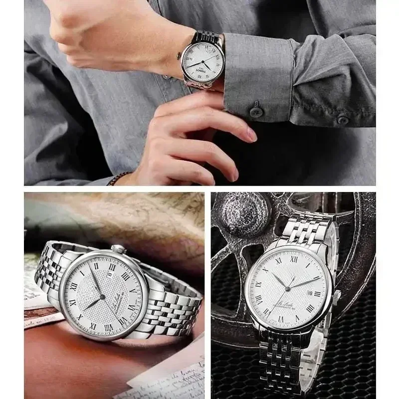 ปลายโค้งสแตนเลสนาฬิกาสําหรับ Tissot Le Locle T006 สร้อยข้อมือ 1853 ผู้ชาย 19 มม.นาฬิกาข้อมือ T41 นาฬิกา