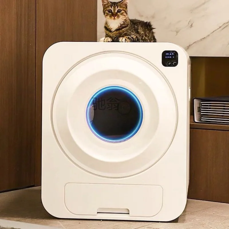 HP intelligent automatic cat litter box anti-splash integrated closed oversized cat toilet shit shoveling machine electric cat