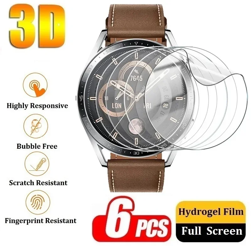 Screen Protector Film for Huawei Watch GT 2 3 Pro GT2 GT3 46MM 43MM 42MM Full Protective Film for Huawei Watch 4 3 Pro