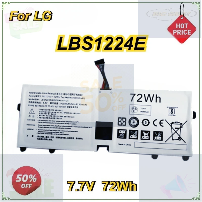 

Аккумулятор для ноутбука LBS1224E 7.7V 72Wh для LG Gram 2018 13Z980 14Z980 15Z980 13Z980-G.AA53C серии LBR1223E
