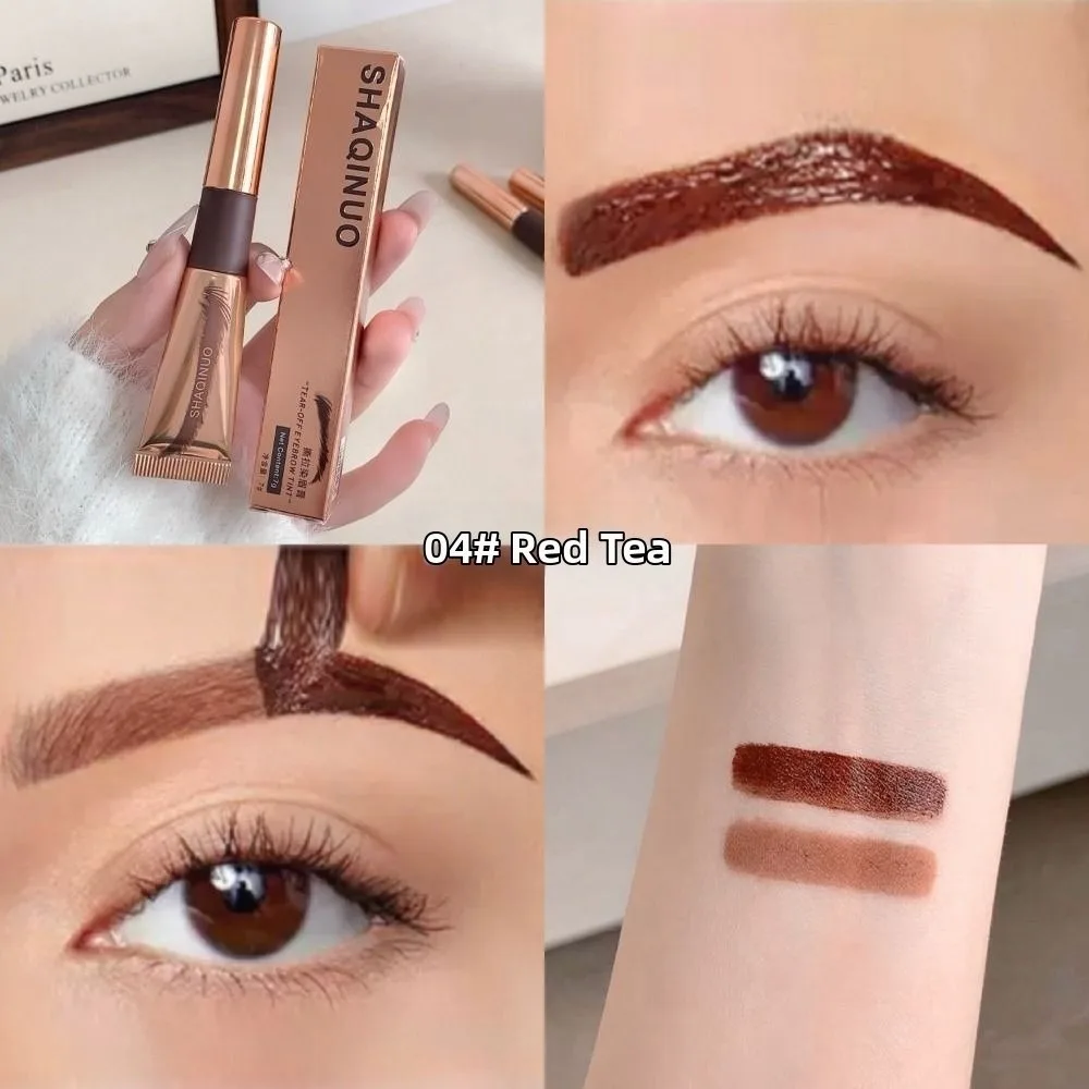 Semi-Permanent Peel Off Eyebrow Gel Tint Transfer-Proof Long Lasting Eyebrow Cream Waterproof Eye Cosmetics