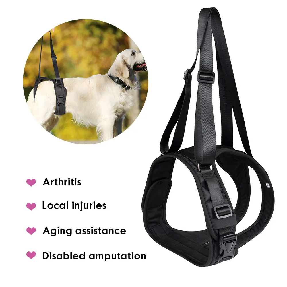 

Adjustable Pet Dog Lift Sling Back Legs Support For Small Medium Dogs Nylon Injuries Disabled Puppy Recovery Harness Accessories