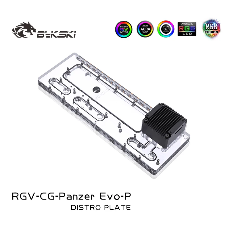 

Bykski RGV-CG-Panzer Evo-P Distro Plate For COUGAR Panzer Evo Case,Acrylic Water Pump Reservoir For PC Cooling 12V/5V RGB SYNC