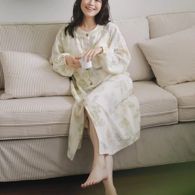 Summer Maternity Pajamas Cotton Maternity Dresses Wear Lightweight Summer Styles with Built-in Pads Postpartum Nursing Pajamas