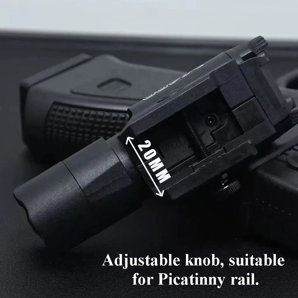 Latarka laserowa X400U 2 w 1 o wysokiej intensywności, pasuje do szyny 20 mm, do zabawek, karabinów airsoftowych, polowań, meczów CS, gier wojennych, bez baterii.