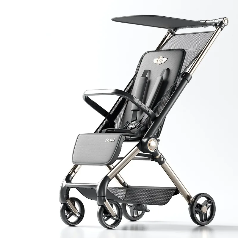 Wandelende Lichtgewicht Kinderwagen Draagbare Opvouwbare Duwstoel Kinderwagens, Kan Zitten, Kan Reizen Kinderwagens Zak Babywagen