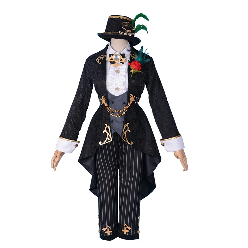 Demi Bourbon Cosplay Costume Barmaid True Proof New Skin Uniform Black Clothes Game Identity V Barmaid Costume Suit view 4