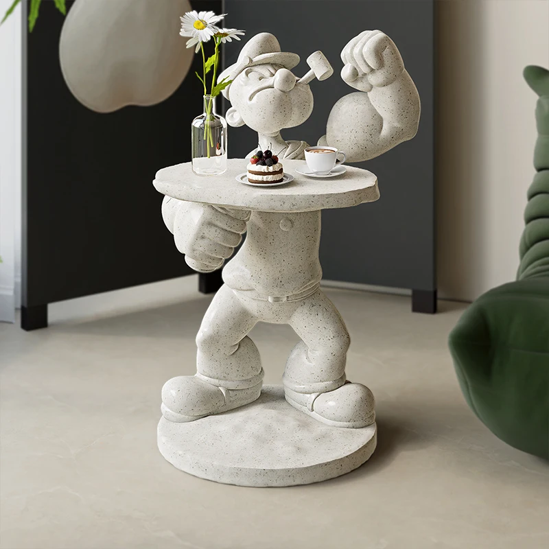 Cartoon Sailor Sculptural Side Table | Creative Coffee Table For Living Room & Sofa Corner
