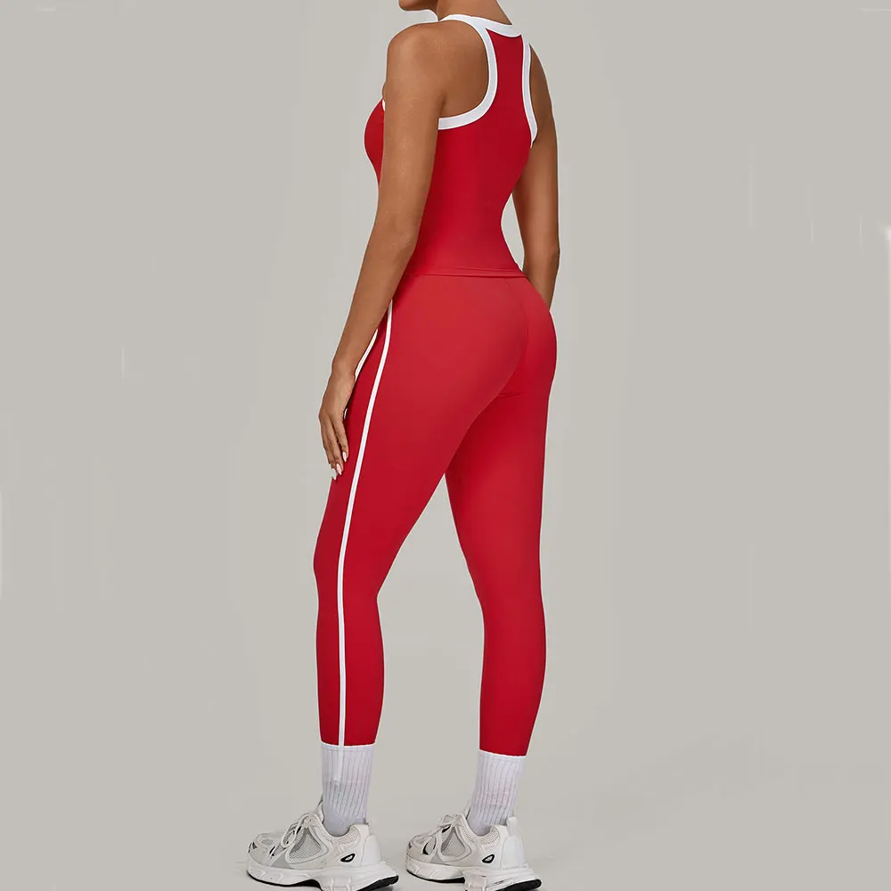 Yoga Set Women's Tracksuit 2 Pieces Workout Clothes Sportswear Gym Clothing High Waist Leggings Fitness Bra Push Up Sports Suits