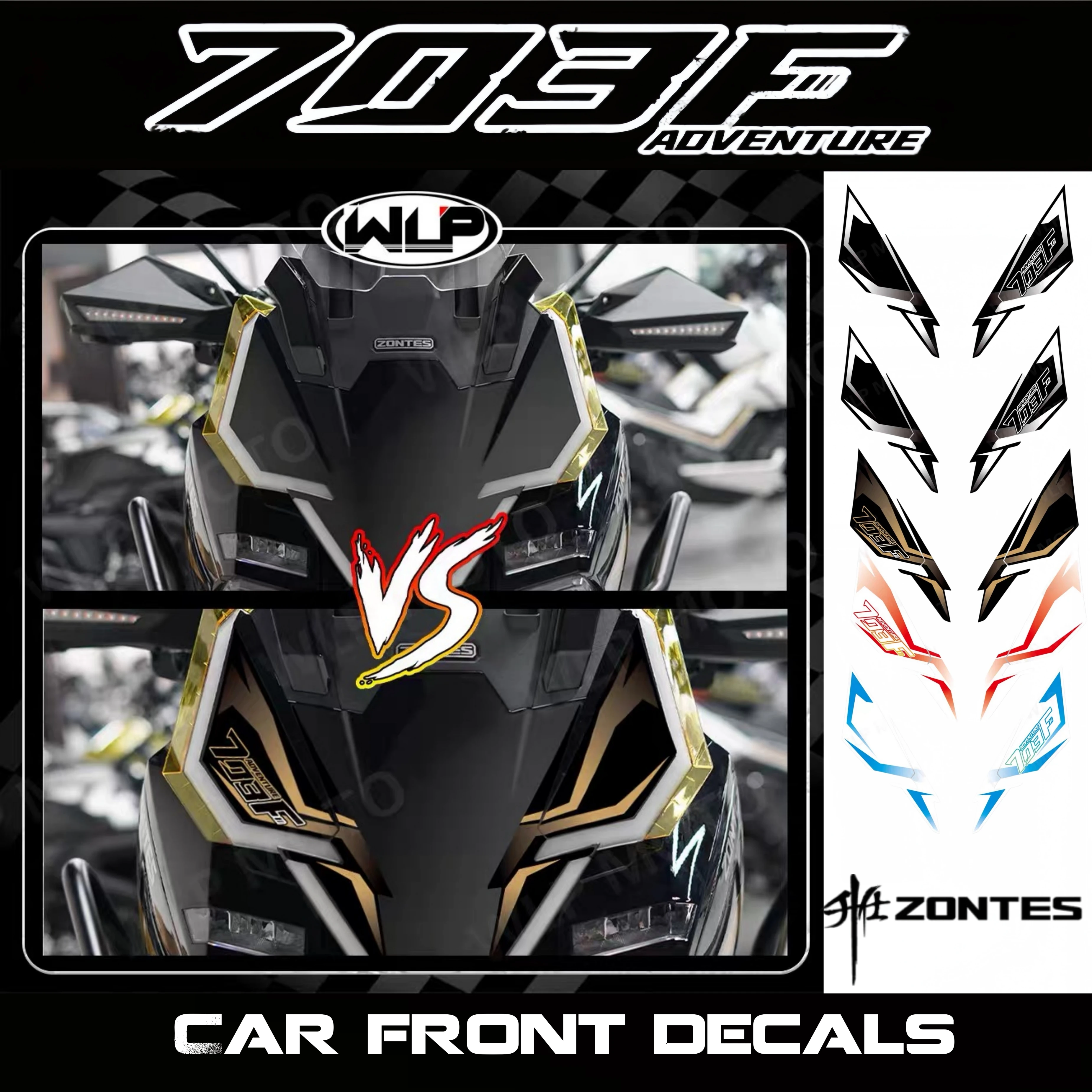 for-zontes-703f-car-front-decor-sticker-front-face-decal-personalized-print-protective-scratch-resistant-film