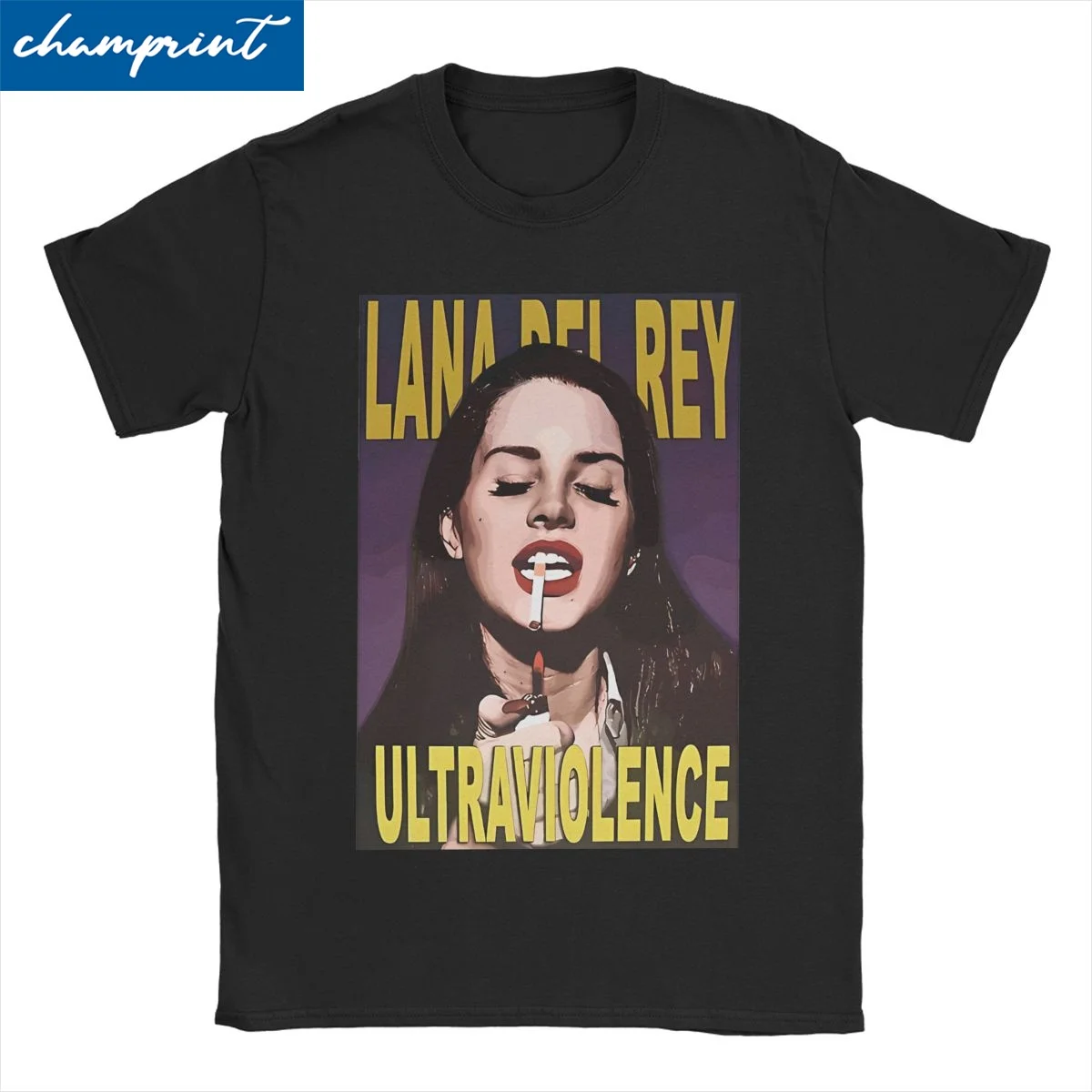 Lana Del Rey Ultraviolence T Shirts Men Women 100% Cotton Casual T-Shirts Crew Neck Music Album Tees Short Sleeve Tops Summer