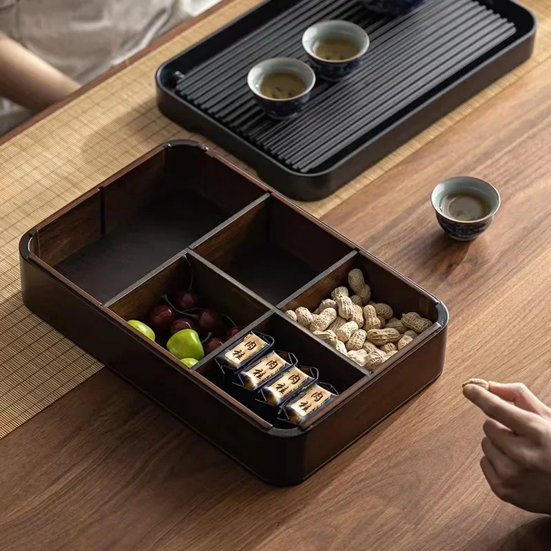 

Drawer Type Bamboo Tea Tray Drainage Set Storage Box Family Living Room KungFu Tea suit Multifunctional Tea Distribution Box