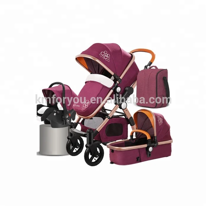 2021 Good Quality With Hot Selling Baby Stroller And Baby Car Seat 3 In 1 Baby Carriage