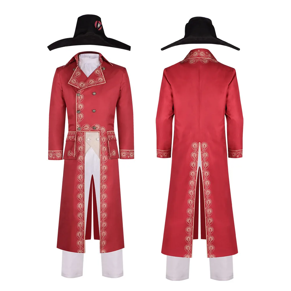 Medieval Royal Knight Costume Napoleon Cosplay Outfit Vintage Court Uniform Men Renaissance Noble Suit for Halloween Carnival Pa - view 4