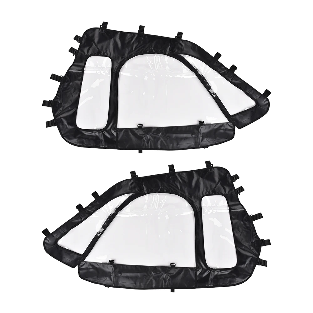 Für Polaris RZR XP 1000 2-Sitzer-Modell, weiche weiche obere Türen, weiche Kabinengehäuse, verbesserte Reißverschlüsse und Seitenspiegel-Kompatibilität